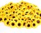 50 Pcs Summer Mini Artificial Sunflower Heads – 1.8" Bright Yellow Silk Flowers for DIY & Home Decor Floral Arrangements